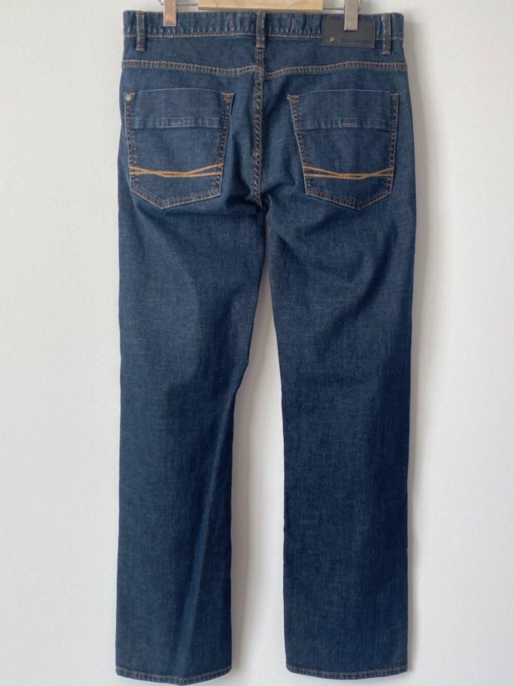 Calvin Klein Mens Straight Cut Jeans Size 32x30 Blue Denim Everyday